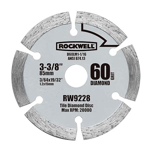  Rockwell RW9228 VersaCut 3-3/8-inch Diamond Grit Circular Saw Blade