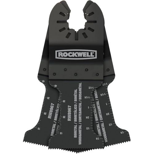  Rockwell RW8967.3 Sonicrafter Oscillating Multitool Extended Life Bimetal Wood & Nail End Cut Blade (3-Pack), 1-3/8