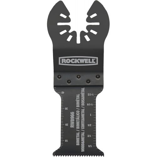  Rockwell RW8966.3 Sonicrafter Oscillating Multitool Extended Life Wood & Nail End Cut Blade (3-Pack), 1-3/16