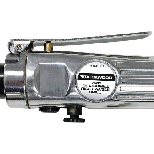  Rockwood 3/8 Inch High Torque Air Motor Reversible Drill Pneumatic 1500 Rpm