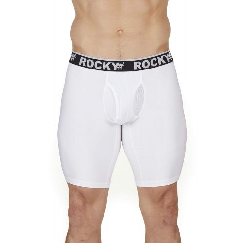  Rocky Mens Boxer Briefs 2 Pack - 9 Performance Underwear 4-Way Stretch