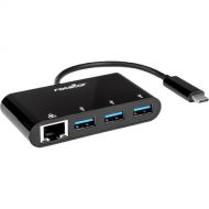 Rocstor Premium USB Type-C to USB Type-A 3-Port Hub with Gigabit Ethernet
