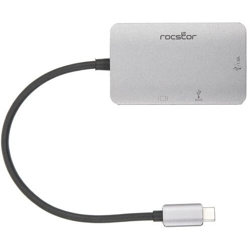  Rocstor 3-in-1 USB-C Multiport Adapter