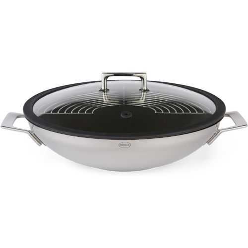  Roesle 91511 Wok Silence, Edelstahl, silber, 36,00 cm, 36,0 x 36,0 x 16,0 cm, 3 Einheiten