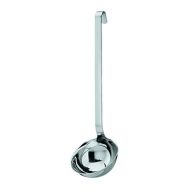 Roesle Stainless Steel Hooked Handle Ladle with Pouring Rim, 5.4-Ounce