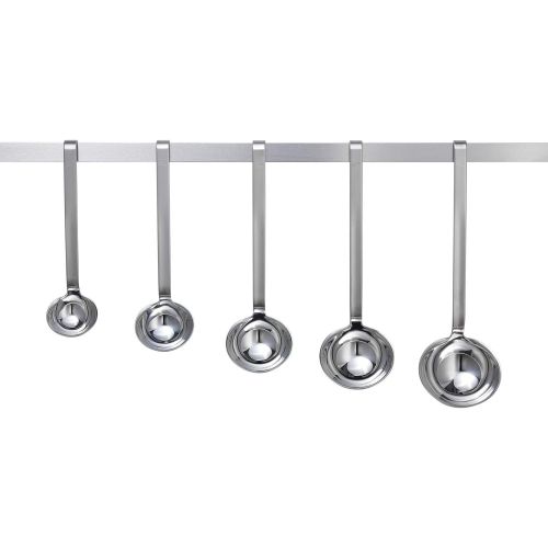 Roesle Stainless Steel Hooked Handle Ladle with Pouring Rim, 5.4-Ounce