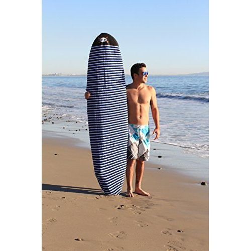  Rogue Iron Sports Surfboard Sock Cover Lightweight Board Bag (Shortboard, Longboard, and Hybrid)