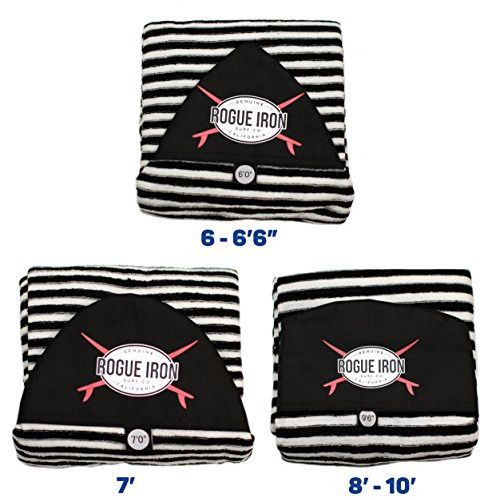  Rogue Iron Sports Surfboard Sock Cover Lightweight Board Bag (Shortboard, Longboard, and Hybrid)