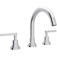 Rohl A2228LMAPC-2 Lombardia C-Spout Widespread Bathroom Sink Faucet with Lever Handles, Chrome
