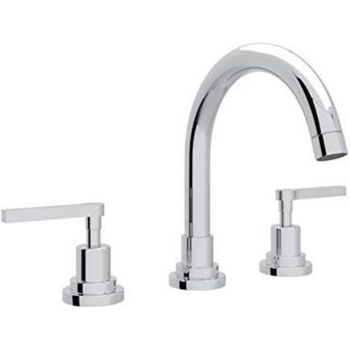  Rohl A2228LMAPC-2 Lombardia C-Spout Widespread Bathroom Sink Faucet with Lever Handles, Chrome