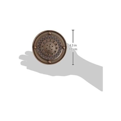  Rohl 10858PN 4-Inch Three Function Diameter Santena Five Jet Shower Rose Showerhead, Polished Nickel