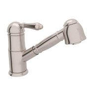 Rohl A3410LMSTN-2 Pull-Down FAUCETS, 0-in L x 2.8-in W x 7.8-in H, Satin Nickel