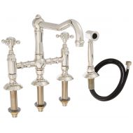 Rohl A1458XMWSPN-2 KITCHEN FAUCETS 9-in L x 0-in W x 9.3-in H Polished Nickel