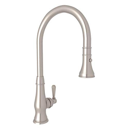  Rohl ROHL A3420LMSTN-2 Pull-Down FAUCETS, 0-in L x 2.7-in W x 18.6-in H Satin Nickel