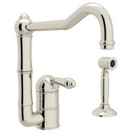 Rohl A3608LMWSPN-2 KITCHEN FAUCETS 4.5-in L x 2.3-in W x 10.8-in H Polished Nickel