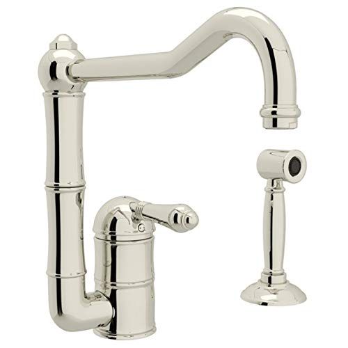  Rohl A3608LMWSPN-2 KITCHEN FAUCETS 4.5-in L x 2.3-in W x 10.8-in H Polished Nickel