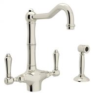 Rohl A1679LMWSPN-2 KITCHEN FAUCETS, 8.9-in L x 8.7-in W x 11.5-in H, Polished Nickel