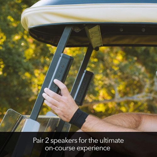  ROKFORM G-ROK ? Portable Golf Speaker, Magnetic Wireless Speaker, IPX7 Waterproof, Shockproof & Dustproof, Loud & Clear Sound, 24 Hour Battery, Rugged Outdoor Golf Cart Speaker (Bl
