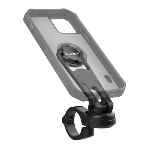  Rokform - Motorcycle Handlebar Cell Phone Mount, Mounts to ANY Handlebar Measuring from 7/8 to 1-1/4, Secures Phone Via Quad Tab Twist Lock Mount and Built-In Magnet Mount (Black)