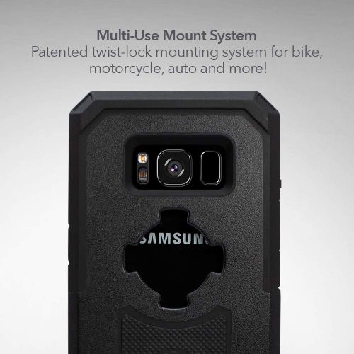  Rokform Samsung Galaxy S8 Rugged Series Military Grade Magnetic Protective Phone Case with twist lock & Universal Car Vent Mount (Black)