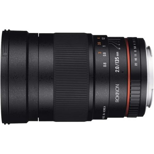  Rokinon 135mm F2.0 ED UMC Telephoto Lens for Canon Digital SLR Cameras