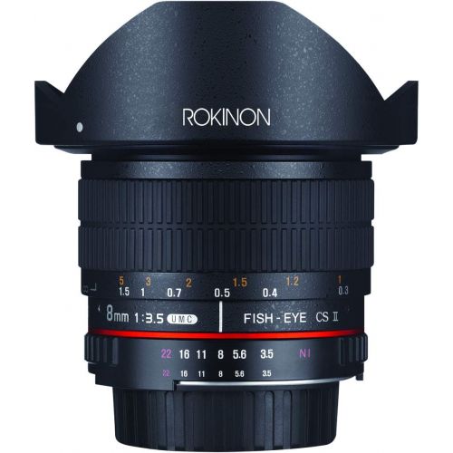  Rokinon HD8M-FX HD 8mm F3.5 Fisheye Lens for Fujifilm X-Mount Cameras