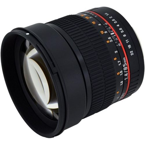  Rokinon 85M-FX 85mm F1.4 Ultra Wide Fixed Lens for Fujifilm X-Mount Cameras