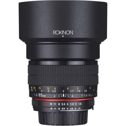  Rokinon 85M-P 85mm f/1.4 Aspherical Lens for Pentax (Black)