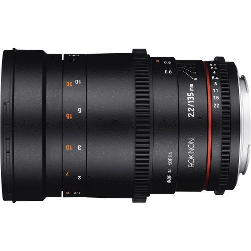  Rokinon Cine DS 135mm T2.2 ED UMC Telephoto Cine Lens for Canon EF Digital SLR Cameras