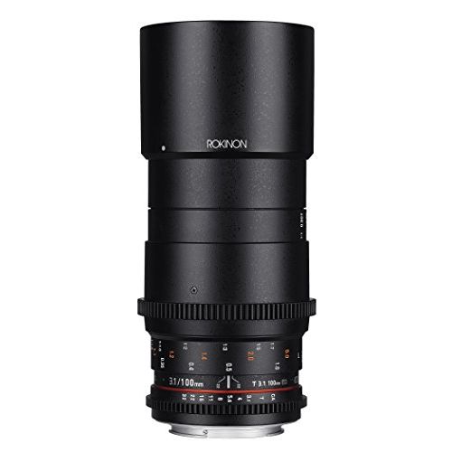  Rokinon Cine DS 100mm T3.1 ED UMC Full Frame Telephoto Macro Cine Lens for Nikon Digital SLR Cameras