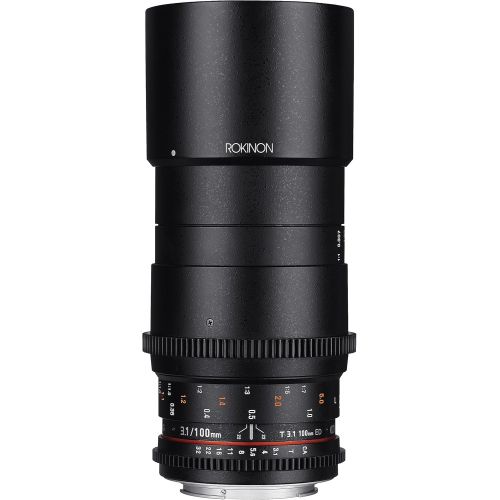  Rokinon Cine DS 100mm T3.1 ED UMC Full Frame Telephoto Macro Cine Lens for Nikon Digital SLR Cameras