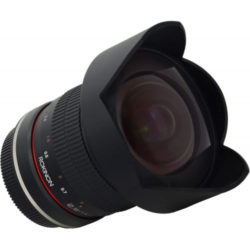  Rokinon FE14M-C 14mm F2.8 Ultra Wide Lens for Canon (Black)