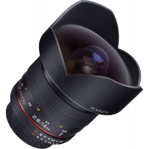  Rokinon FE14M-C 14mm F2.8 Ultra Wide Lens for Canon (Black)