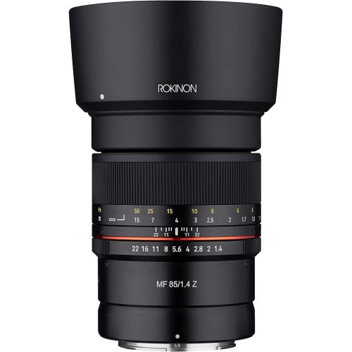  Rokinon 85mm F1.4 Weather Sealed High Speed Telepoto Lens for Nikon Z Mirrorless Cameras