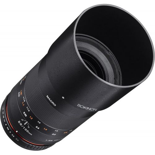  Rokinon 100mm F2.8 ED UMC Full Frame Telephoto Macro Lens with Built-in AE Chip for Nikon Digital SLR Cameras