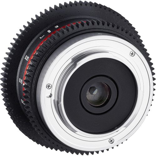 Rokinon CV75MFT-B 7.5mm T3.8 Cine Fisheye Lens for Olympus/Panasonic Micro 4/3 Cameras Black