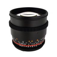 Rokinon Cine CV85M-MFT 85mm T1.5 Cine Aspherical Lens for Micro Four-Thirds 85-85mm Fixed Lens for Olympus/Panasonic Micro 4/3 Cameras