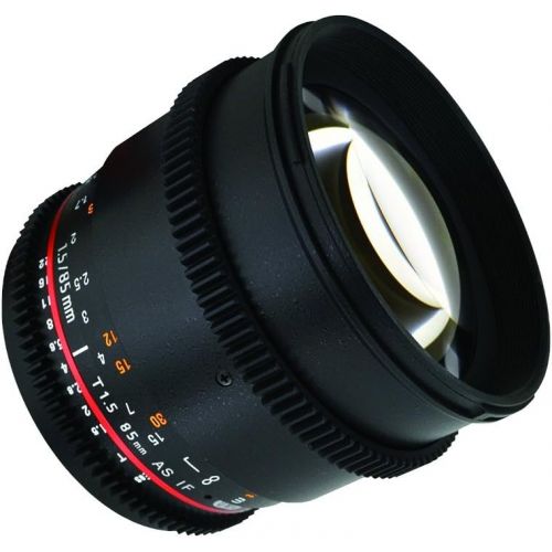  Rokinon Cine CV85M-MFT 85mm T1.5 Cine Aspherical Lens for Micro Four-Thirds 85-85mm Fixed Lens for Olympus/Panasonic Micro 4/3 Cameras