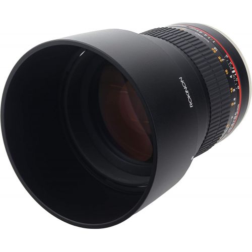  Rokinon 85M-N 85mm F1.4 Aspherical Fixed Lens for Nikon (Black) (Discontinued by Manufacturer)