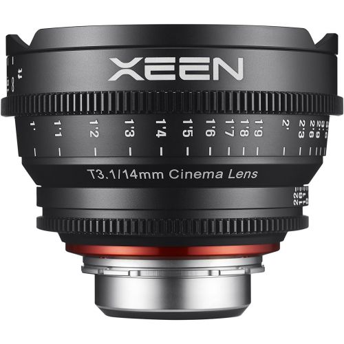  Rokinon Xeen XN14-NEX 14mm T1.5 Professional Cine Lens for Sony E Mount Interchangeable Lens Cameras (Black)