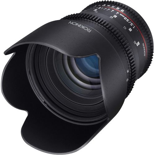 Rokinon DS50M-S Cine DS 50 mm T1.5 AS IF UMC Full Frame Cine Lens for Sony A Mount Cameras