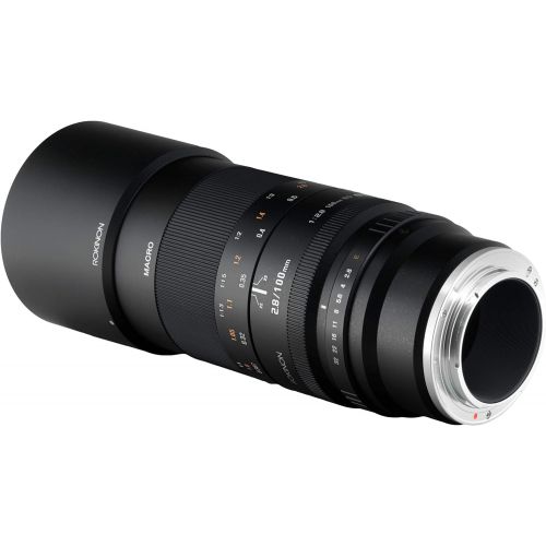  Rokinon 100mm F2.8 ED UMC Full Frame Telephoto Macro Lens for Olympus and Panasonic Micro Four Thirds Interchangeable Lens Cameras