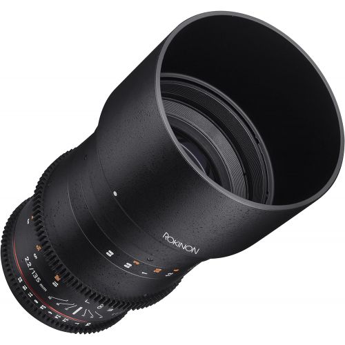  Rokinon Cine DS 135mm T2.2 ED UMC Telephoto Cine Lens for Sony E Mount Interchangeable Lens Cameras