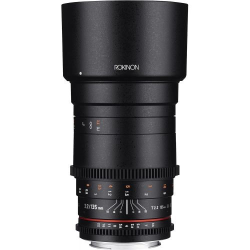  Rokinon Cine DS 135mm T2.2 ED UMC Telephoto Cine Lens for Nikon Digital SLR Cameras