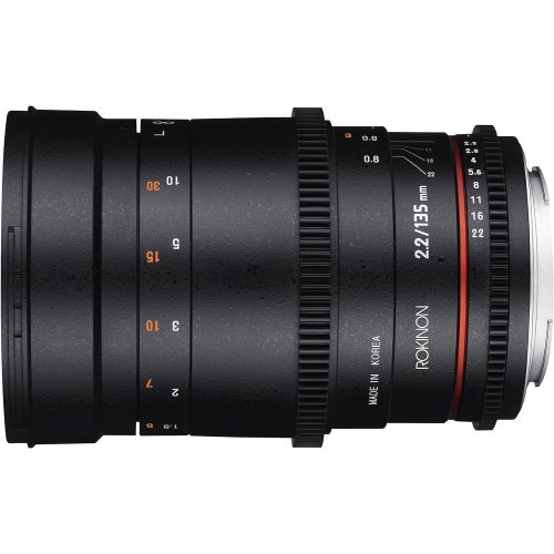  Rokinon Cine DS 135mm T2.2 ED UMC Telephoto Cine Lens for Nikon Digital SLR Cameras