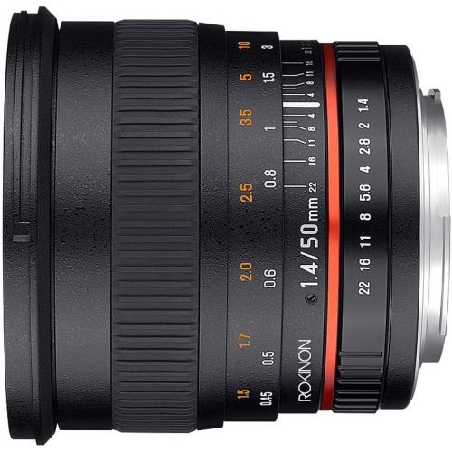  Rokinon 50mm F1.4 Lens for Sony A Mount Digital SLR