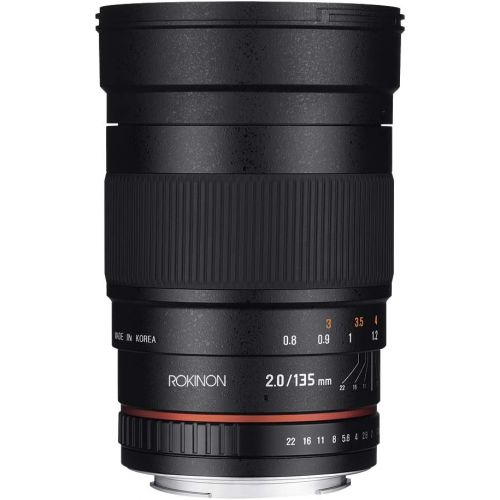  Rokinon 135mm F2.0 ED UMC Telephoto Lens for Olympus & Panasonic Micro Four Thirds Interchangeable Lens