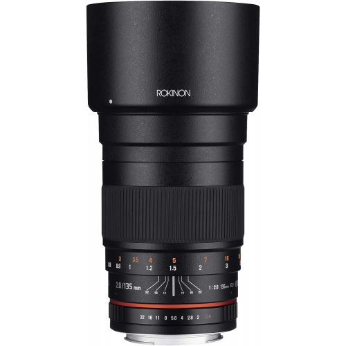  Rokinon 135mm F2.0 ED UMC Telephoto Lens for Olympus & Panasonic Micro Four Thirds Interchangeable Lens