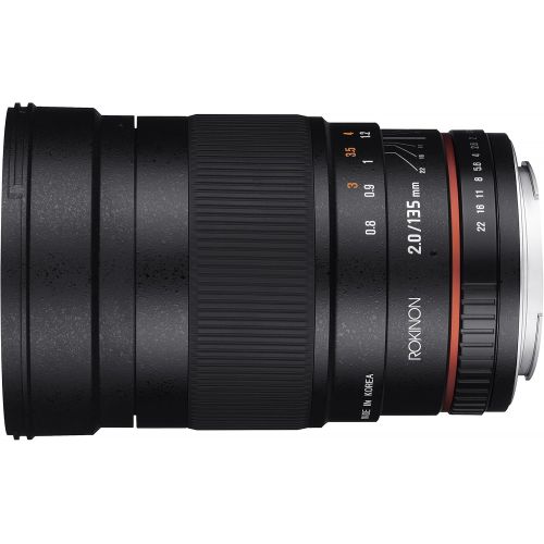  Rokinon 135mm F2.0 ED UMC Telephoto Lens for Pentax Digital SLR Cameras