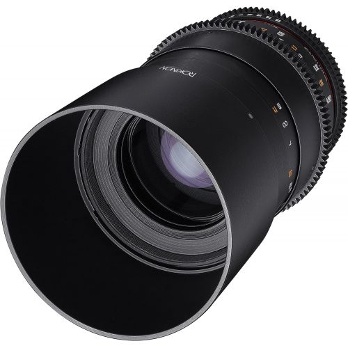  Rokinon Cine DS 100mm T3.1 ED UMC Full Frame Telephoto Macro Cine Lens for Olympus, Panasonic & BlackMagic Micro Four Thirds Cameras